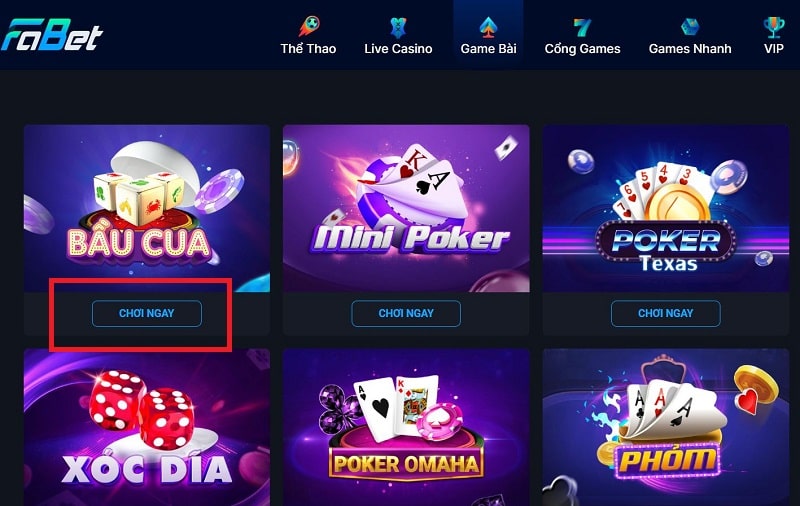 Bầu cua được ưa chuộng tại sảnh game FABET